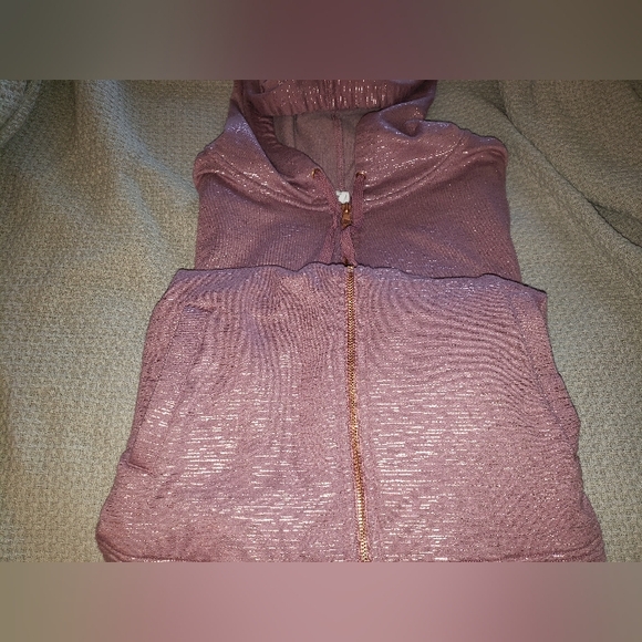 Rose gold sweat jacket - Picture 2 of 6